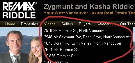 Screenshot of Riddle Real Estate 